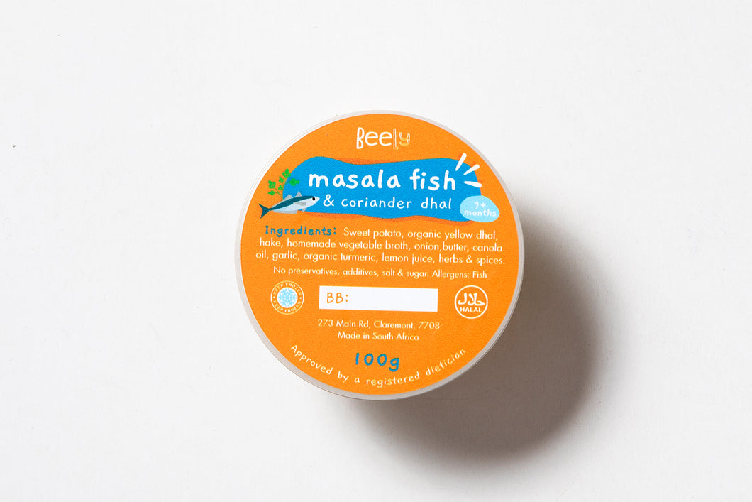 Masala fish and coriander dhal 100g - 7-9 months